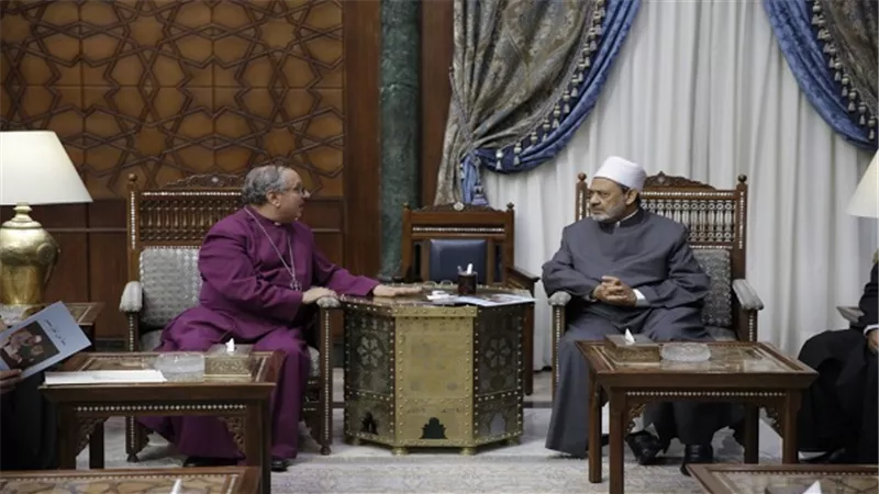 شيخ الأزهر يستقبل وفد الكنيسة الأسقفية للتهنئة بعيد الفطر