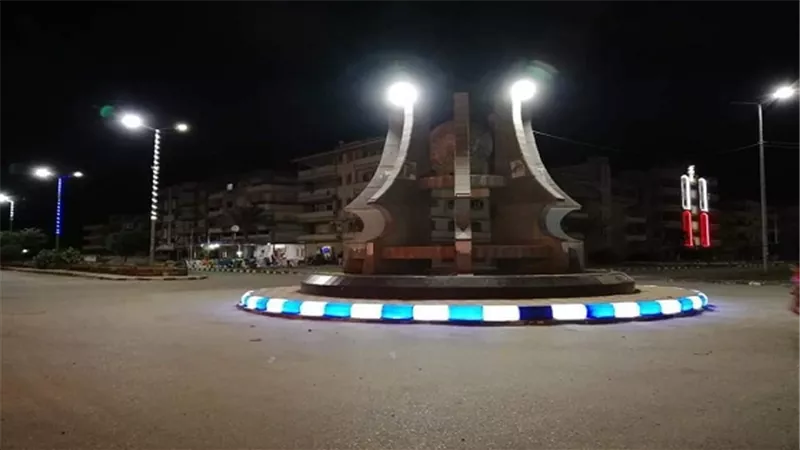 بالصور.. جمصة تتزين لإستقبال ضيوفها خلال العيد المبارك