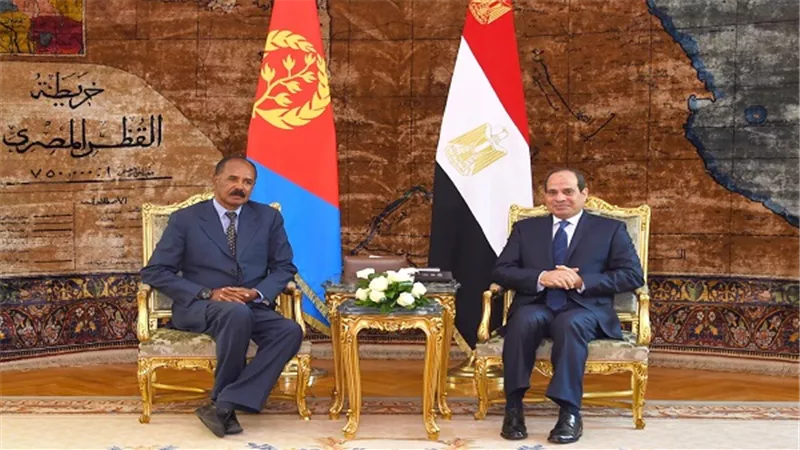 الرئيس السيسي يستقبل رئيس إريتريا بقصر الاتحادية
