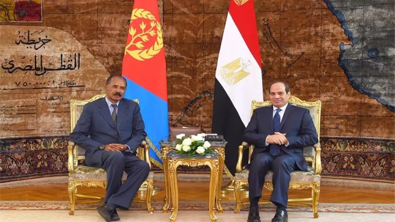 الرئيس الإريترى يغادر القاهرة