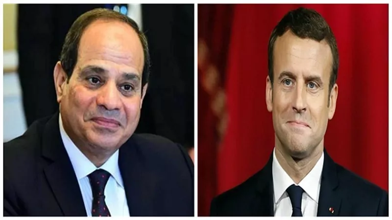 الرئيس السيسي يتلقى اتصالا من الرئيس الفرنسى