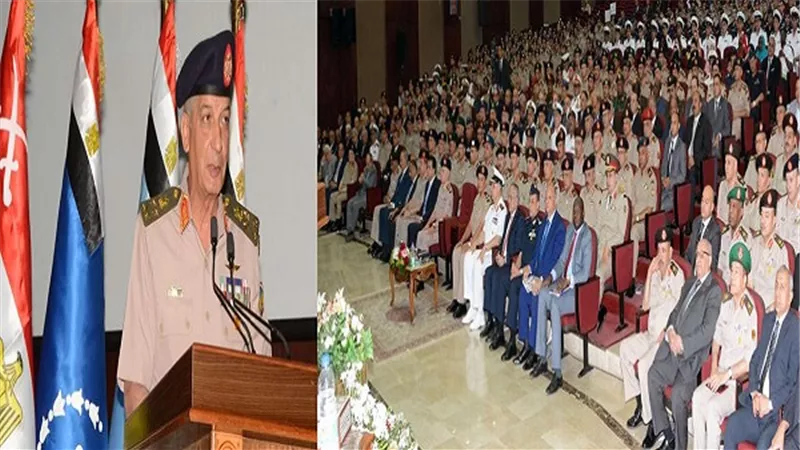 الفريق أول محمد زكى يشهد حفل تخرج دورات جديدة من كلية القادة والأركان