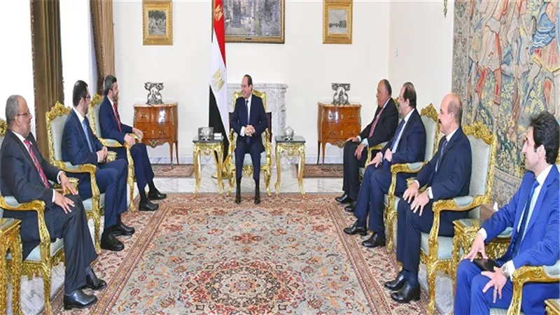 الرئيس السيسي يستقبل وزير خارجية الإمارات