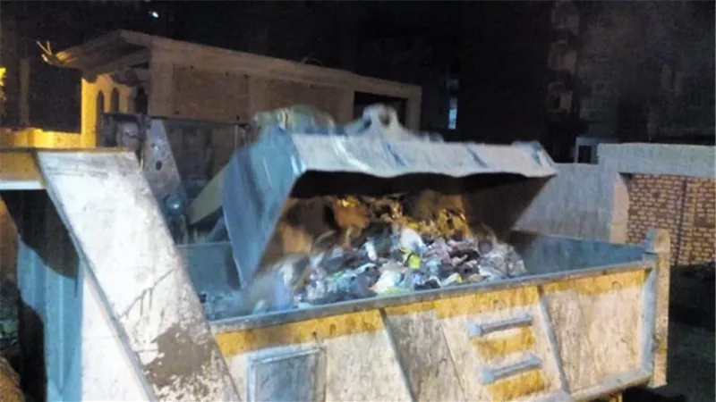 رفع 20 طن مخلفات وقمامة بطما