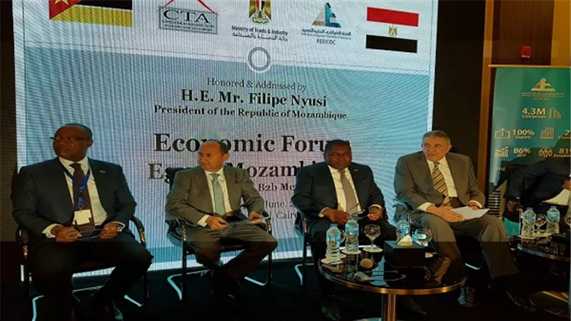 افتتاح فعاليات منتدى الأعمال المصرى الموزمبيقي بمشاركة عدد كبير من رجال الاعمال بالبلدين