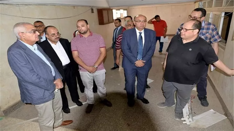 عبد الباسط يتفقد تطوير الوحدات الطبية بمستشفى الأطفال الجامعى بالمنصوره