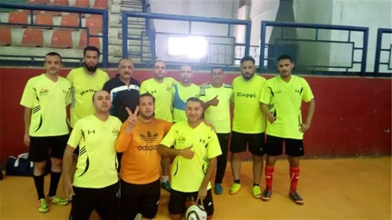 فوز فريق محافظة الجيزة للكرة الخماسية علي فريق مصنع 360 حربي