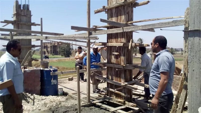إزالة حالة بناء مخالف بطما