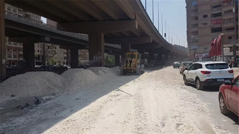 محافظ الجيزة: رفع كفاءة طريق المريوطية وتمهيده لبدء أعمال الرصف