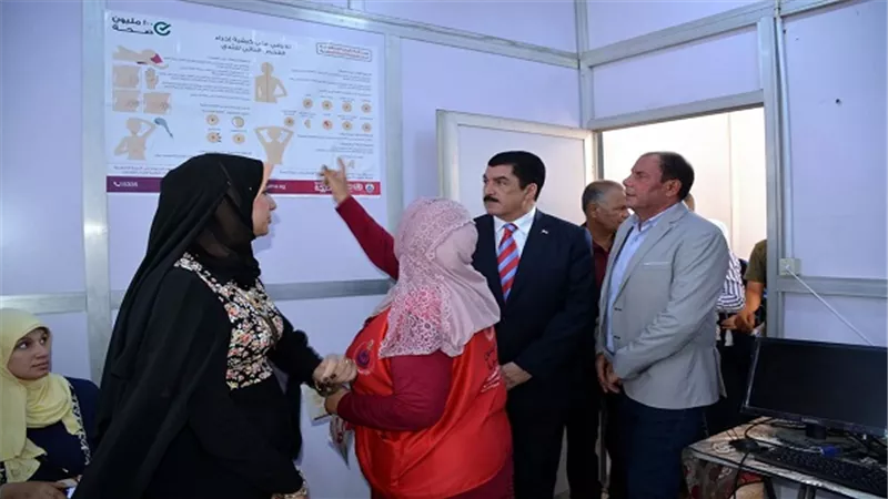مرزوق يتفقد مبادرة رئيس الجمهورية للكشف عن صحة المرأة بالمركز الطبي ببنها 