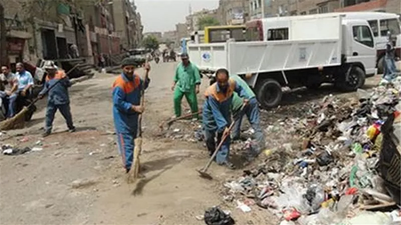 رفع 420 طن قمامة بنطاق حى شرق وغرب المنصوره دقهليه