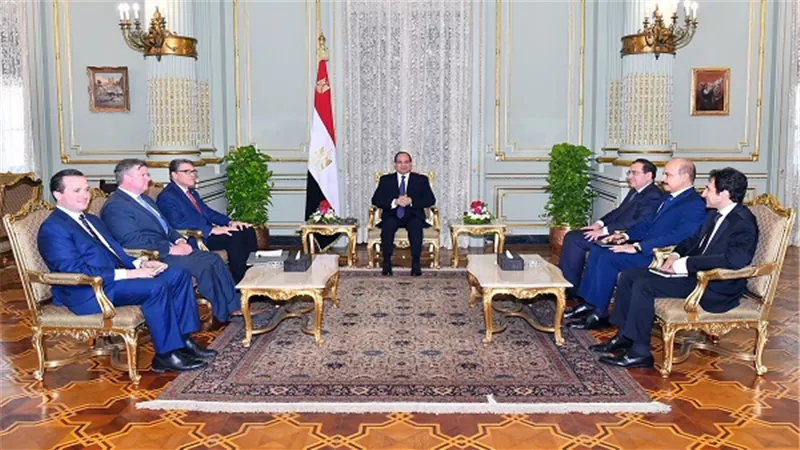 الرئيس السيسي يستقبل وزير الطاقة الأمريكي