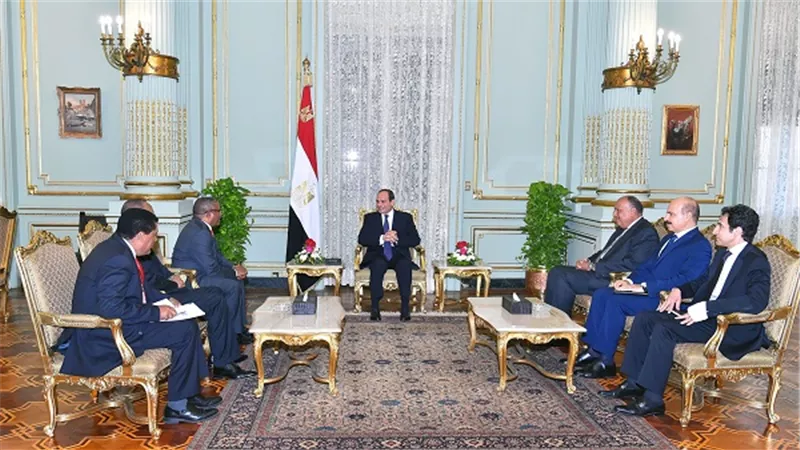 الرئيس السيسي يستقبل وزير الخارجية الإثيوبي