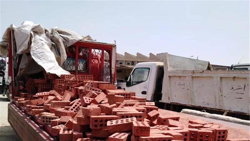 إيقاف أعمال مبانى مخالفة بعزبة الورد بالبساتين