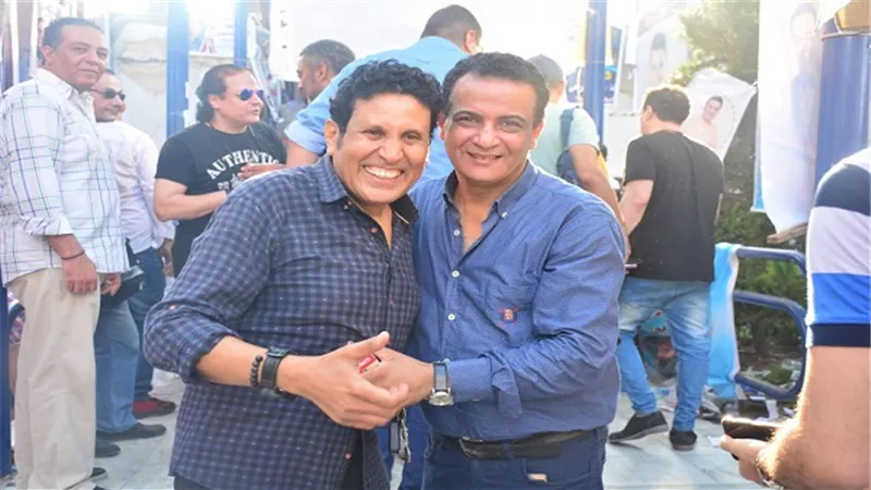 بالصور.. وصول أحمد جوهر لإنتخابات نقابة المهن الموسيقية