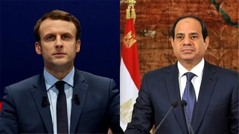 الرئيس السيسي يتلقي اتصالاً هاتفياً من الرئيس الفرنسي