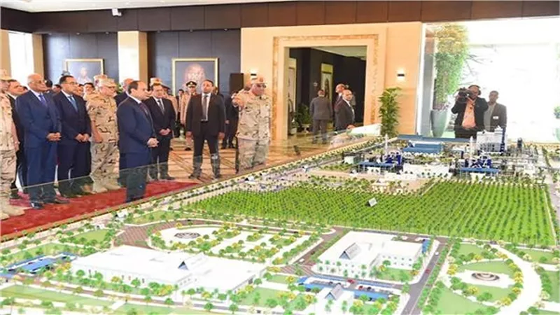الرئيس عبدالفتاح السيسي يفتتح مجمع الأسمدة الفوسفاتية والمركبة بالمنطقة الصناعية بالعين السخنة