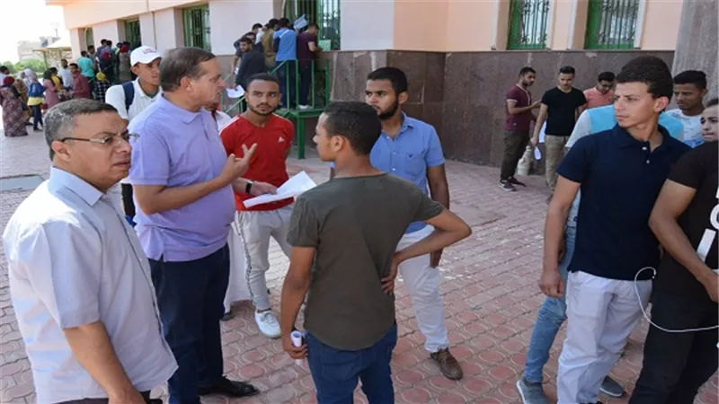 زيارات ميدانية بجامعة سوهاج لمتابعة الاستعدادات لاستقبال العام الدراسي الجديد