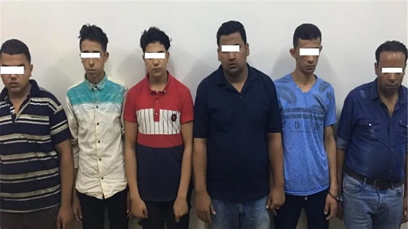 ضبط مرتكبى واقعة التعدى على شاب 