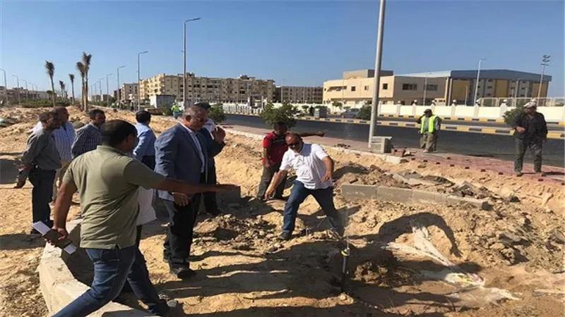 محافظ البحر الأحمر يتابع خطوات تنفيذ تطوير الجزيرة الوسطى بشارع الحجاز