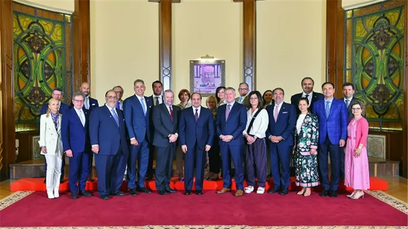 الرئيس السيسي يستقبل وفد مركز الشئون الإسرائيلية واليهودية بكندا