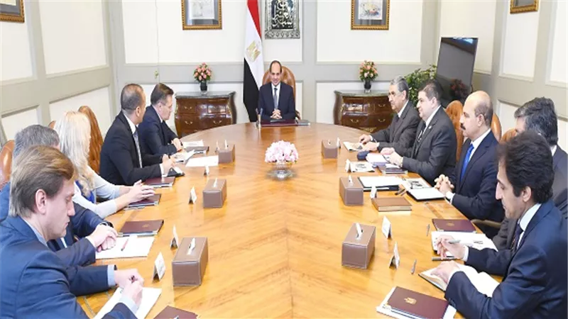 الرئيس السيسي يستقبل مدير عام شركة روس أتوم الروسية