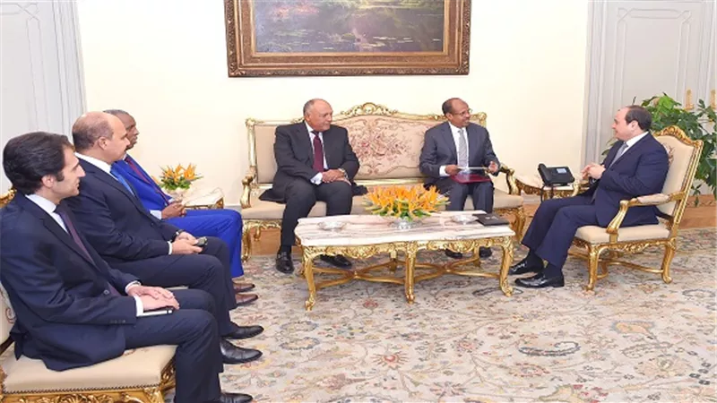 الرئيس السيسي يستقبل وزير الشئون الخارجية والتعاون الدولي لجمهورية جيبوتي