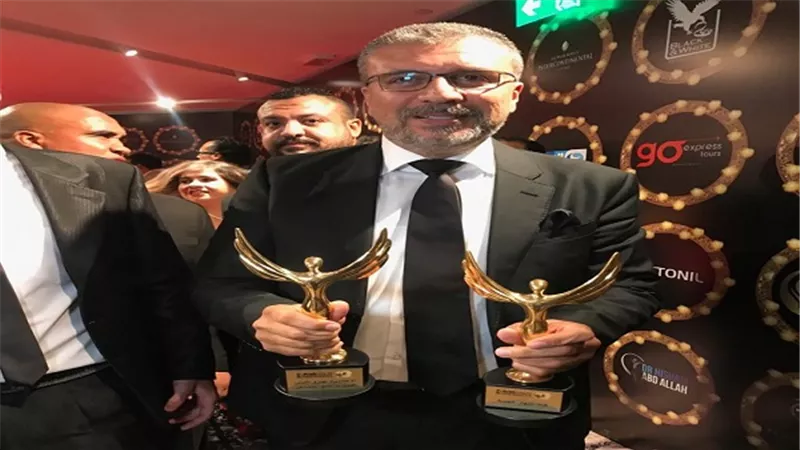 بالصور.. عمرو الليثي يحصد٣ جوائز بمهرجان الفضائيات العربية