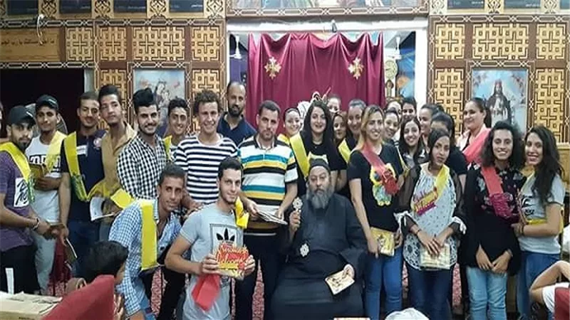 كنيسة مار جرجس بالسويس تنظم إحتفالية لإستقبال دفعة جديدة من الطلبة