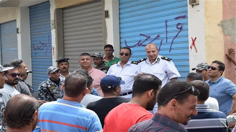 حملة مكبرة بحى الأربعين بالسويس لإسترداد مستحقات الدولة