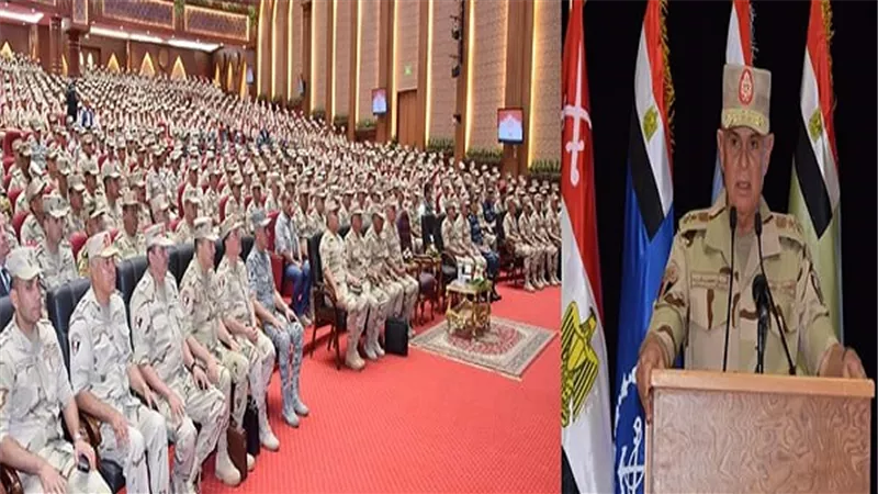 الفريق محمد فريد يشهد المرحلة الرئيسية للمشروع التكتيكى 
