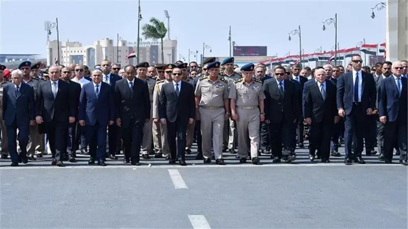 الرئيس السيسي يتقدم الجنازة العسكرية للفريق إبراهيم عبد الغفور العرابي