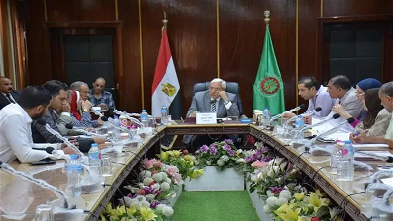 محافظ الدقهلية في اجتماع مشروع توريل بارك بحديقة الحيوان بالمنصورة 