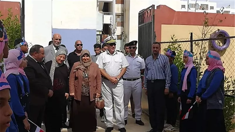 أمن السويس يتفقد مدارس المحافظة برسالة طيبة للطلاب