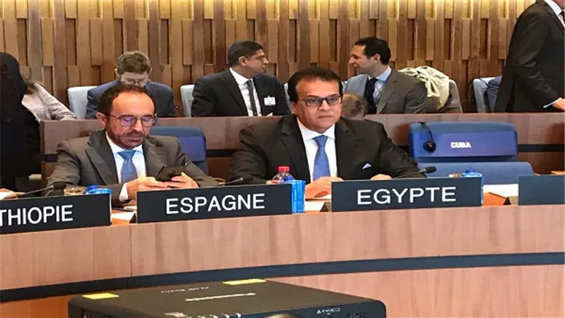 وزير التعليم العالي يلقي كلمة مصر أمام الدورة 207 لمنظمة اليونسكو بباريس