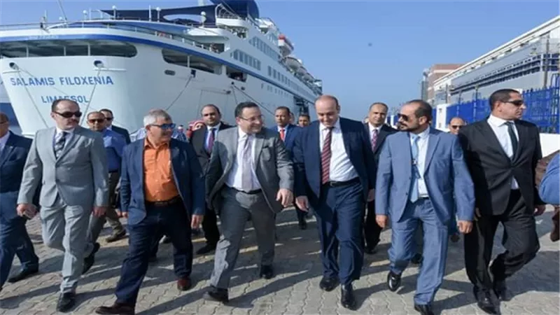 محافظ الإسكندرية يستقبل أول رحلة بحرية للباخرة السياحية القبرصية SALAMIS FILOXENIA القادمة من ميناء ليماسول القبرصية