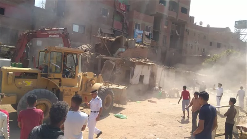 البدء فى انشاء محور التوفيقية الجديد بالمطرية لتخفيف الضغط المرورى