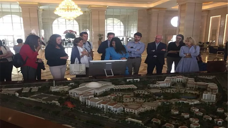 وفد غرفة التجارة والصناعة الفرنسية بمصر يزور العاصمة الادارية