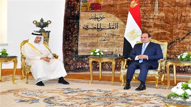  الرئيس السيسي يستقبل رئيس مجلس الوزراء الكويتي