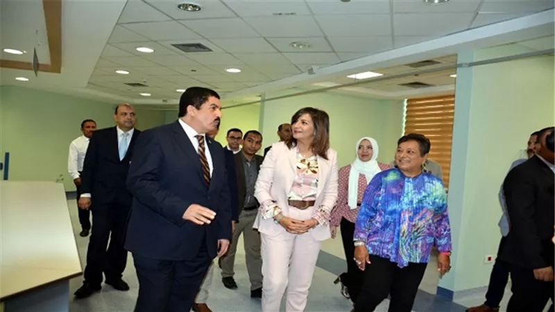 وزيرة الهجرة ومحافظ القليوبية يتفقدان أكبر مستشفى للأطفال في الشرق الأوسط وأفريقيا 