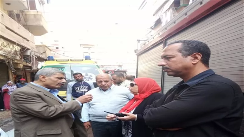 وفاة سيدة إثر إنهيار أجزاء من عقار قديم بشارع الشمرلي في حي الجمرك