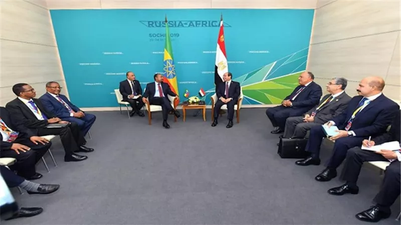 الرئيس السيسي يلتقي برئيس وزراء اثيوبيا ومباحثات حول ملف سد النهضة