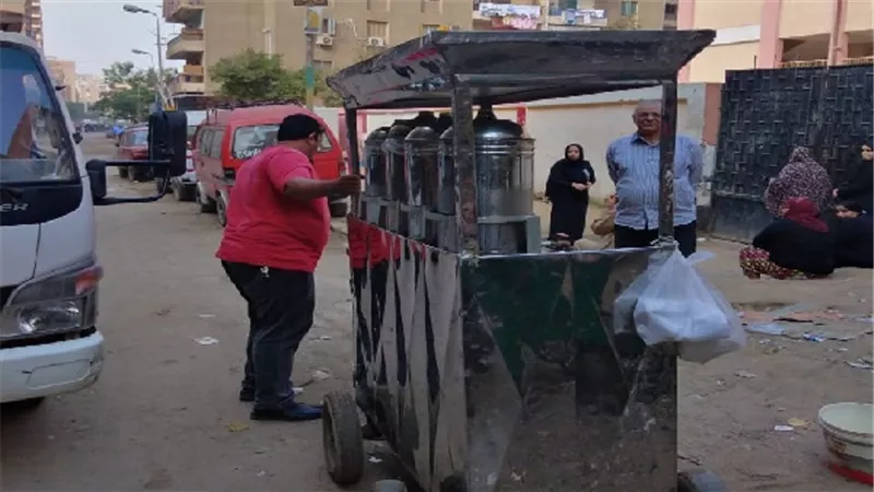 حملة لرفع الإشغالات من أمام مدرسة نجيب محفوظ الابتدائية بالبساتين