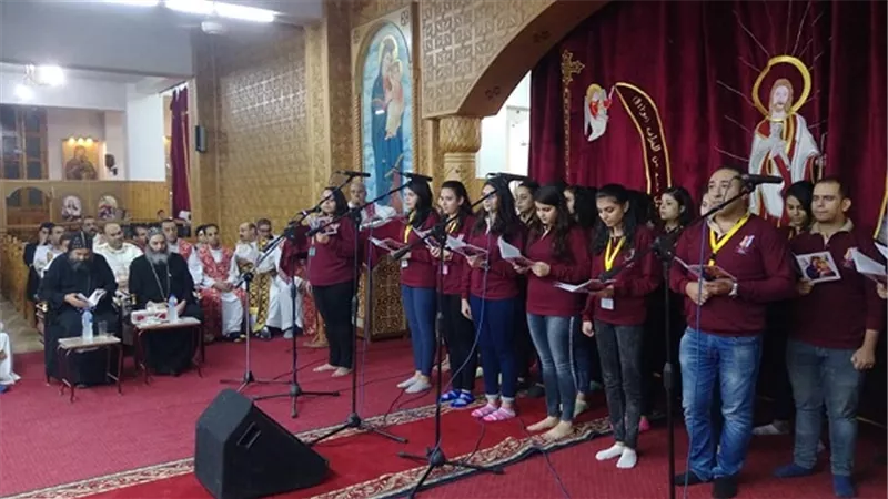بالصور .. أقباط السويس يواصلون الإحتفال  بنهضة الشهيد مارجرجس