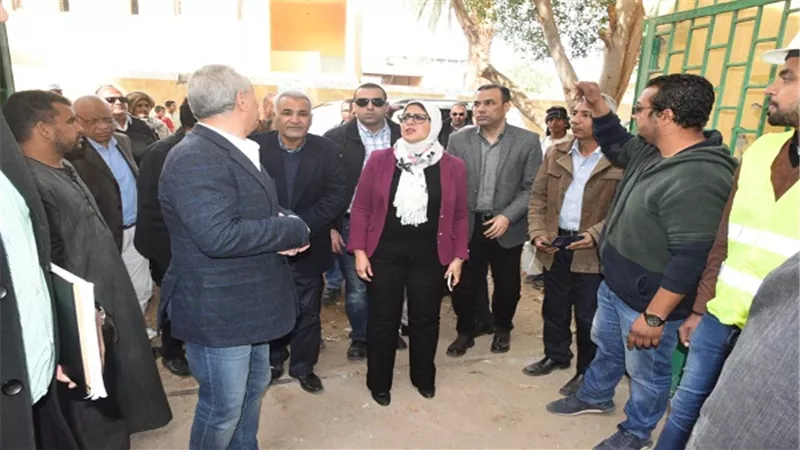 وزيرة الصحة تتفقد أعمال تطوير وحدة صحة الغريرة 