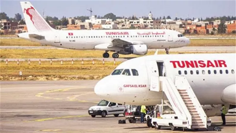 إضراب مفتوح فى الخطوط الجوية التونسية وتوقف النقل الجوى غدا
