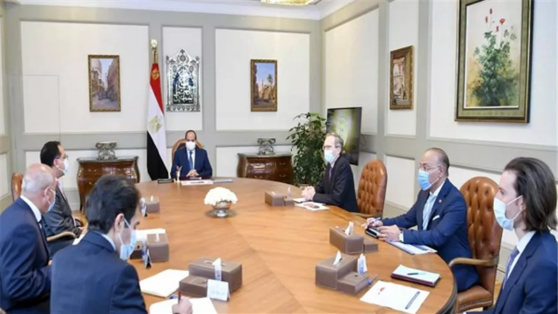 السيسي يبحث التعاون المشترك مع شركة ألستوم الفرنسية بقطاع النقل العام