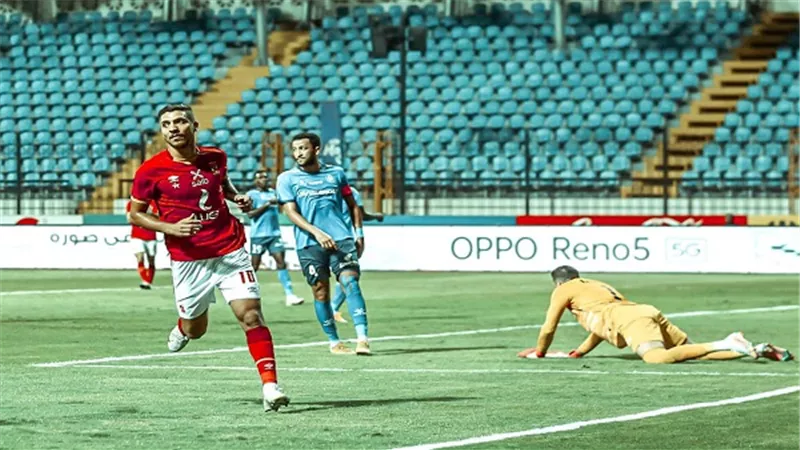 بالشوط الأول.. تقدم النادي الأهلي بثلاثية أمام نادي سموحة بالدوري المصري