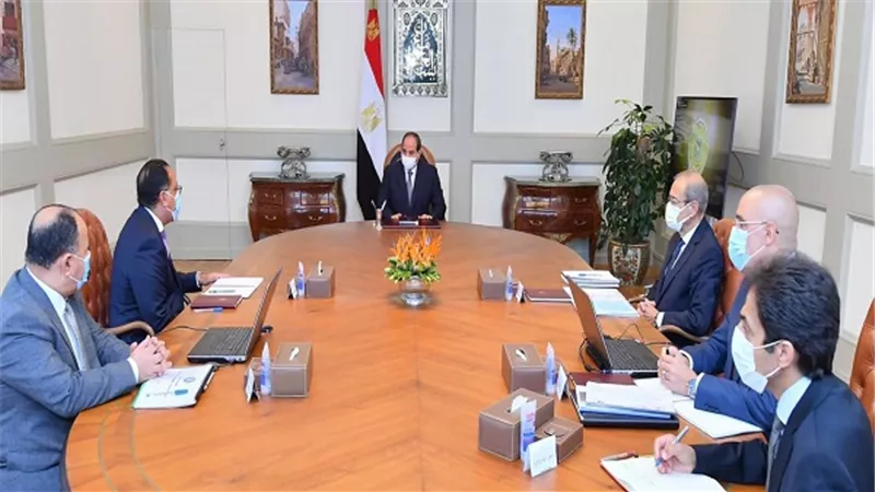 الرئيس السيسي يتابع الموقف التنفيذي الخاص بإنشاء سد 