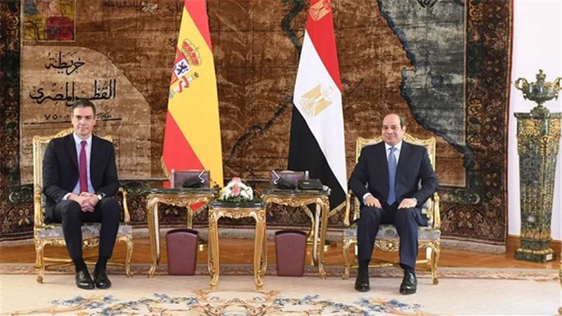 مباحثات مصرية إسبانية بقصر الاتحادية.. الرئيس السيسي يؤكد تطلعه لمضاعفة حجم الاستثمارات الإسبانية في مصر 